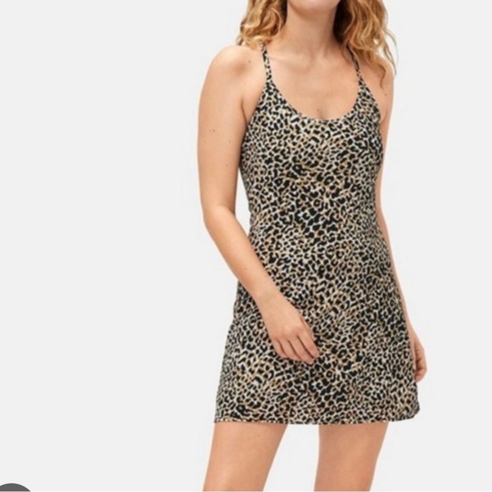 Outdoor Voices Exercise Dress - Leopard size Small - Excellent Used Condition